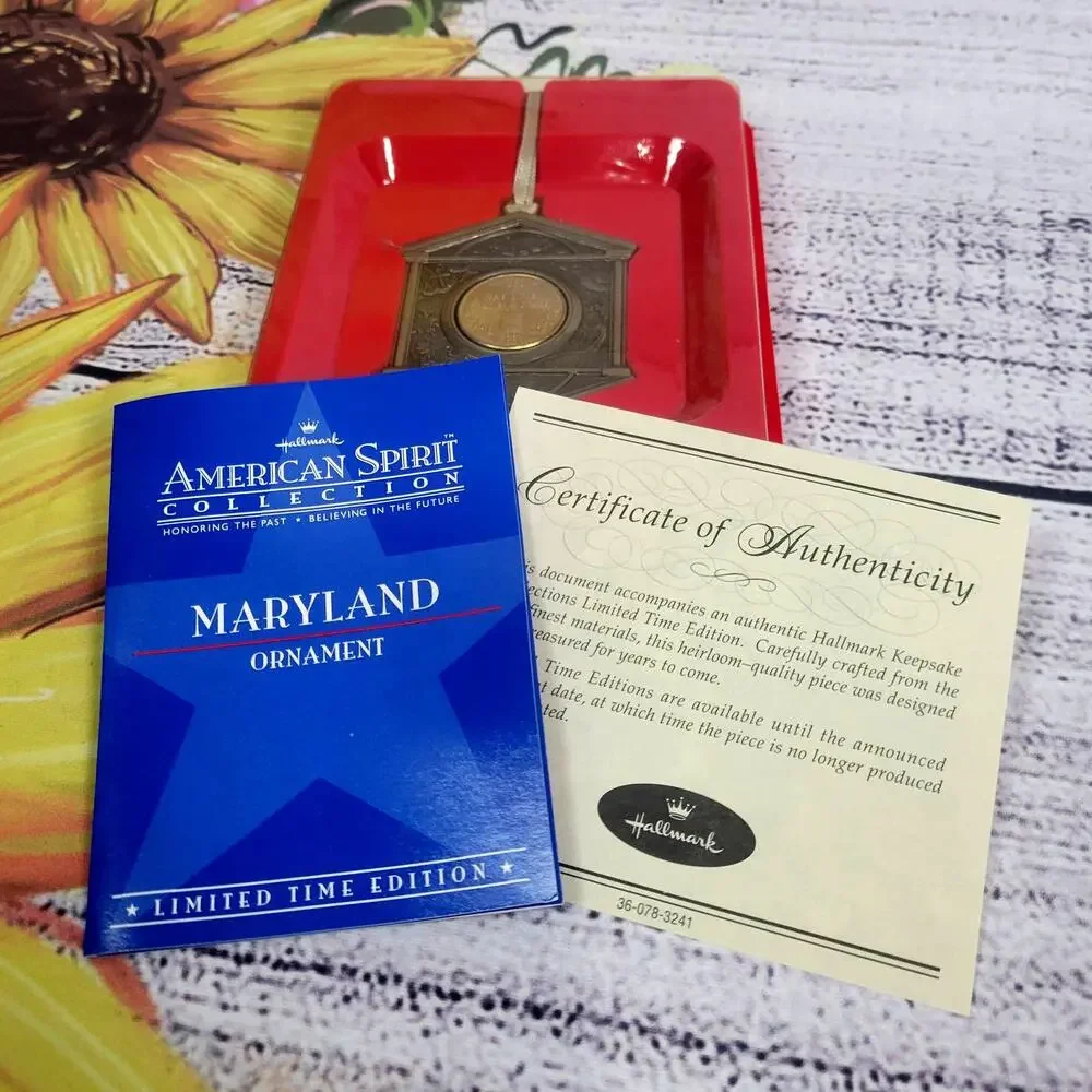 Rare Vintage‎ Hallmark American Spirit Collection Ornament Maryland